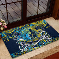 Father's Day Tokelau Rubber Doormat Special Dad Polynesia Paradise DT02 - Polynesian Pride