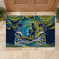 Father's Day Tokelau Rubber Doormat Special Dad Polynesia Paradise DT02 - Polynesian Pride