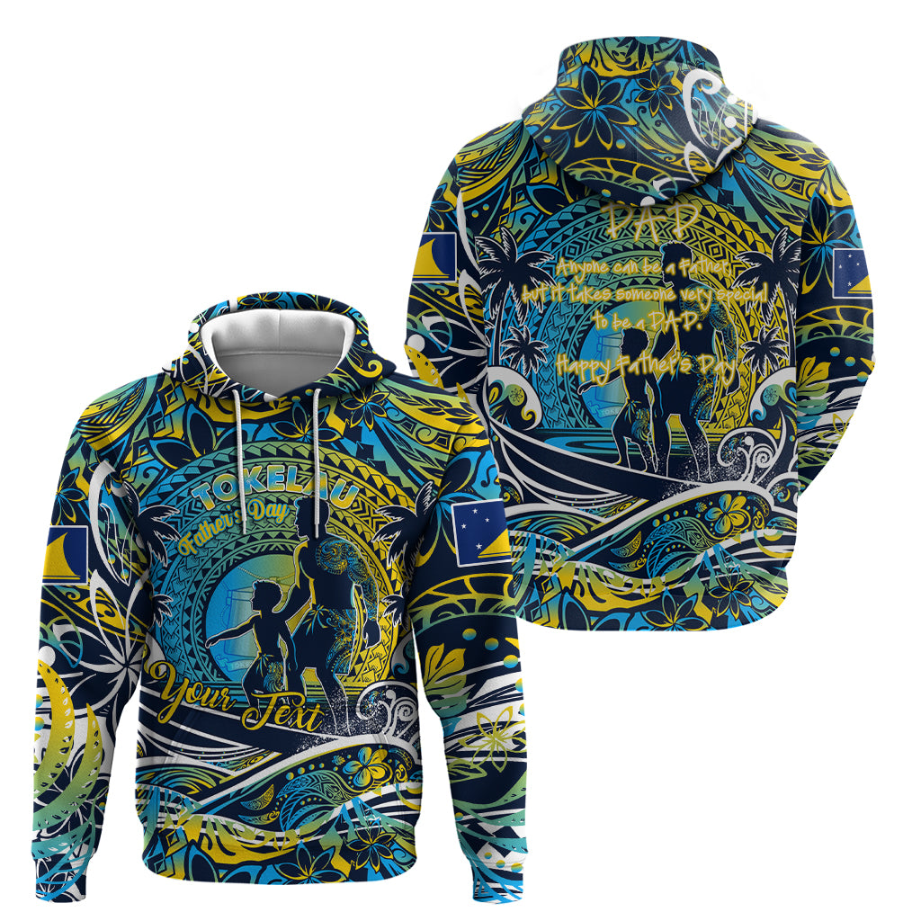 Father's Day Tokelau Zip Hoodie Special Dad Polynesia Paradise