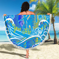 Father's Day Tuvalu Beach Blanket Special Dad Polynesia Paradise DT02 - Polynesian Pride