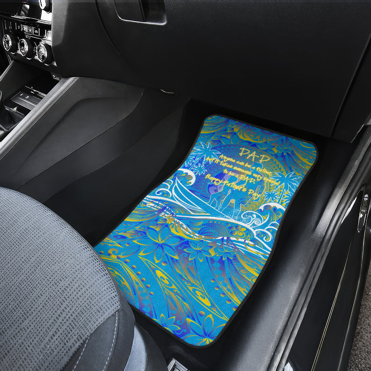 Father's Day Tuvalu Car Mats Special Dad Polynesia Paradise DT02 - Polynesian Pride