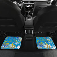 Father's Day Tuvalu Car Mats Special Dad Polynesia Paradise DT02 Set 2pcs - Back Blue - Polynesian Pride