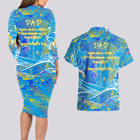 Father's Day Tuvalu Couples Matching Long Sleeve Bodycon Dress and Hawaiian Shirt Special Dad Polynesia Paradise DT02 - Polynesian Pride