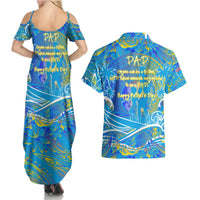 Father's Day Tuvalu Couples Matching Summer Maxi Dress and Hawaiian Shirt Special Dad Polynesia Paradise DT02 - Polynesian Pride