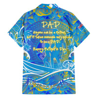Father's Day Tuvalu Family Matching Off Shoulder Maxi Dress and Hawaiian Shirt Special Dad Polynesia Paradise
