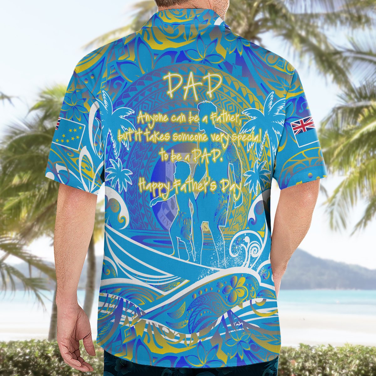 Father's Day Tuvalu Hawaiian Shirt Special Dad Polynesia Paradise DT02 - Polynesian Pride
