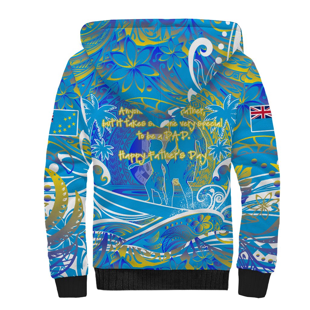 Father's Day Tuvalu Sherpa Hoodie Special Dad Polynesia Paradise DT02 - Polynesian Pride