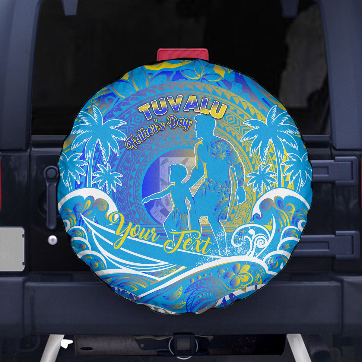 Father's Day Tuvalu Spare Tire Cover Special Dad Polynesia Paradise DT02 - Polynesian Pride