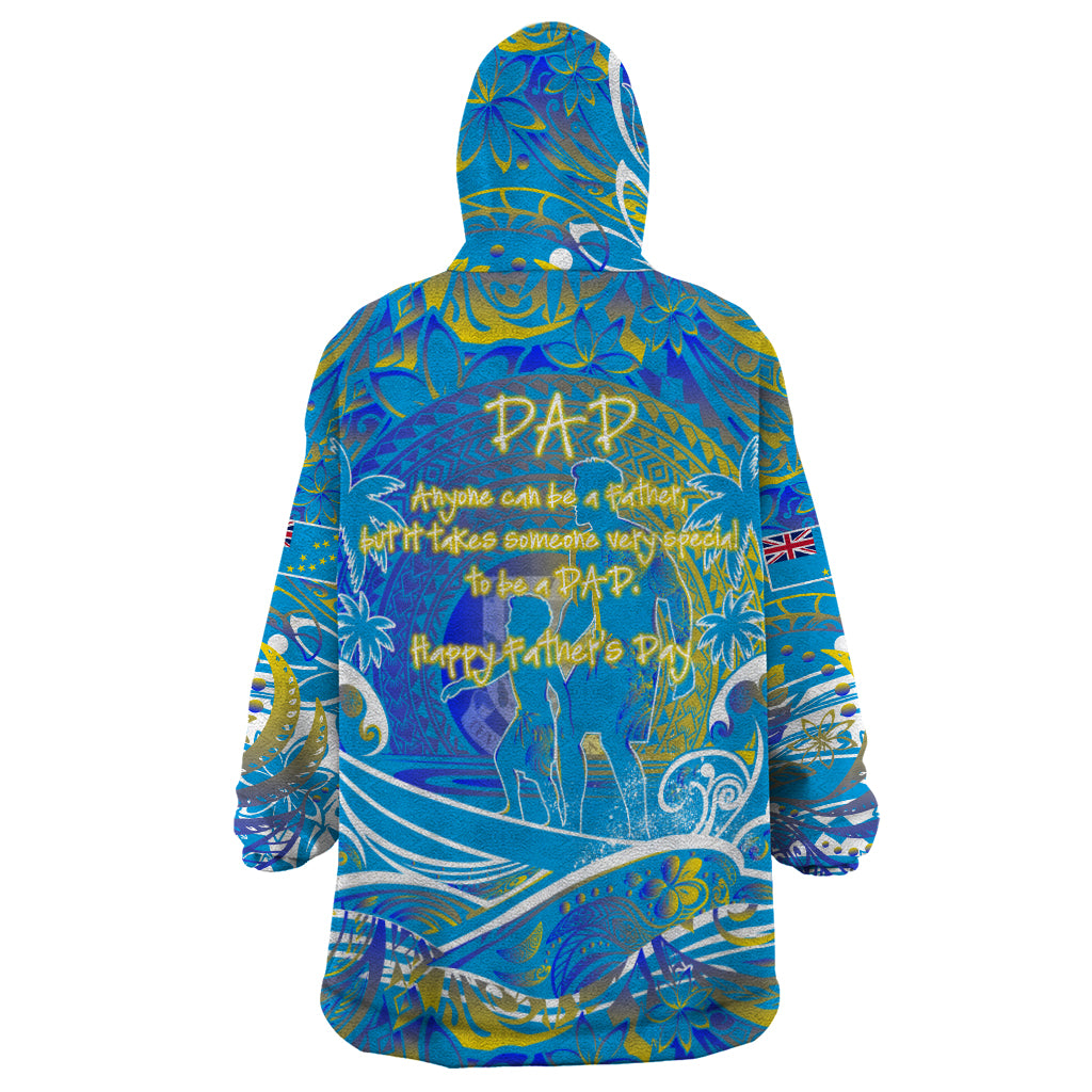 Father's Day Tuvalu Wearable Blanket Hoodie Special Dad Polynesia Paradise DT02 - Polynesian Pride