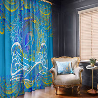 Father's Day Tuvalu Window Curtain Special Dad Polynesia Paradise DT02 - Polynesian Pride