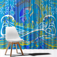 Father's Day Tuvalu Window Curtain Special Dad Polynesia Paradise DT02 - Polynesian Pride
