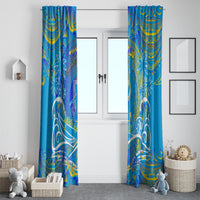 Father's Day Tuvalu Window Curtain Special Dad Polynesia Paradise DT02 - Polynesian Pride