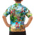 Guam Christmas Family Matching Long Sleeve Bodycon Dress and Hawaiian Shirt Santa Claus Beach and Wave DT02 - Polynesian Pride