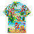 Guam Christmas Family Matching Mermaid Dress and Hawaiian Shirt Santa Claus Beach and Wave DT02 - Polynesian Pride