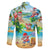 Guam Christmas Family Matching Mermaid Dress and Hawaiian Shirt Santa Claus Beach and Wave DT02 - Polynesian Pride