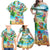 Guam Christmas Family Matching Off Shoulder Maxi Dress and Hawaiian Shirt Santa Claus Beach and Wave DT02 - Polynesian Pride