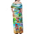 Guam Christmas Family Matching Off Shoulder Maxi Dress and Hawaiian Shirt Santa Claus Beach and Wave DT02 - Polynesian Pride