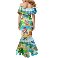 Guam Christmas Mermaid Dress Santa Claus Beach and Wave DT02 - Polynesian Pride