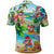 Guam Christmas Polo Shirt Santa Claus Beach and Wave DT02 - Polynesian Pride