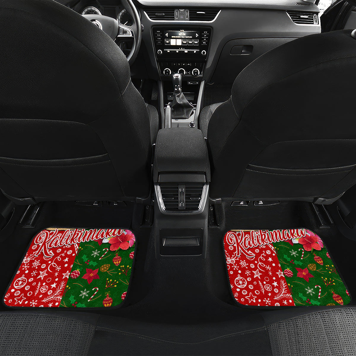 Hawaii Christmas Car Mats Mele Kalikimaka Kanaka Maoli DT02 - Polynesian Pride