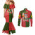 Hawaii Christmas Couples Matching Mermaid Dress and Long Sleeve Button Shirts Mele Kalikimaka Kanaka Maoli DT02 - Polynesian Pride