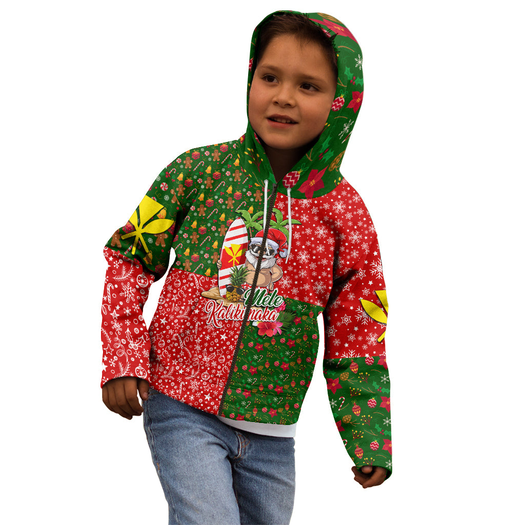 Hawaii Christmas Kid Hoodie Mele Kalikimaka Kanaka Maoli DT02 - Polynesian Pride