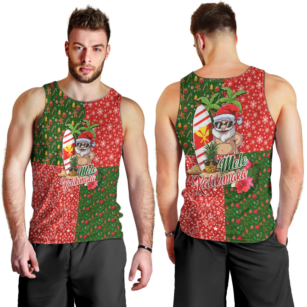 Hawaii Christmas Men Tank Top Mele Kalikimaka Kanaka Maoli DT02 - Polynesian Pride