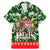 Guam Christmas Family Matching Mermaid Dress and Hawaiian Shirt Felis Pusgua Tropical Xmas Patterns DT02 Dad's Shirt - Short Sleeve Green - Polynesian Pride