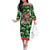 Guam Christmas Family Matching Off Shoulder Long Sleeve Dress and Hawaiian Shirt Felis Pusgua Tropical Xmas Patterns DT02 Mom's Dress Green - Polynesian Pride