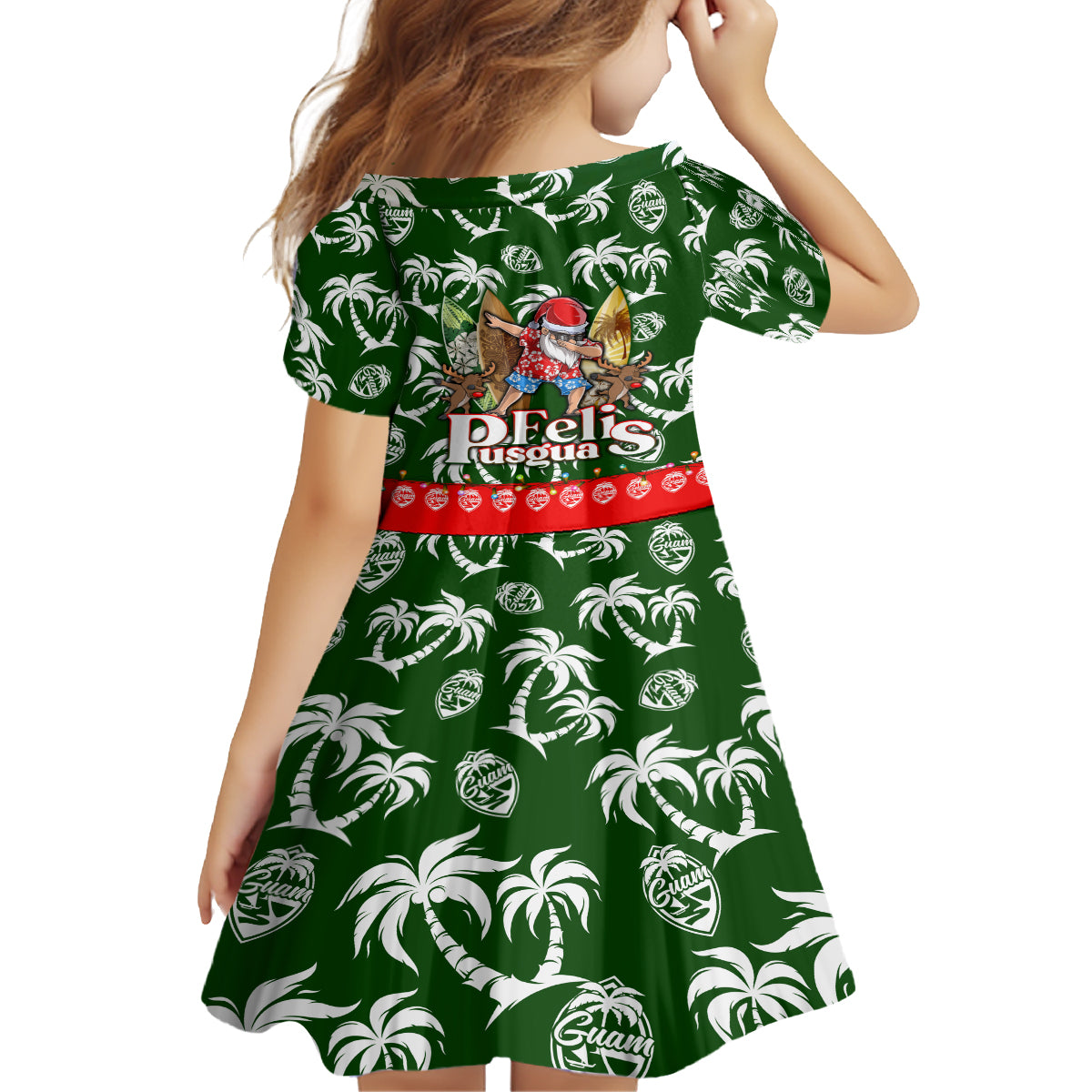 Guam Christmas Family Matching Off Shoulder Maxi Dress and Hawaiian Shirt Felis Pusgua Tropical Xmas Patterns DT02 - Polynesian Pride