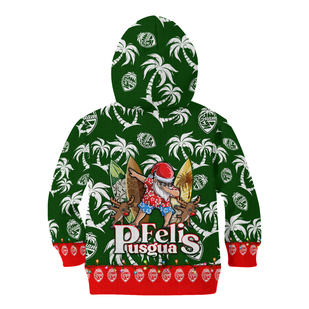 Guam Christmas Kid Hoodie Felis Pusgua Tropical Xmas Patterns DT02 - Polynesian Pride