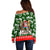 Guam Christmas Off Shoulder Sweater Felis Pusgua Tropical Xmas Patterns DT02 - Polynesian Pride