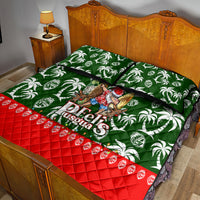 Guam Christmas Quilt Bed Set Felis Pusgua Tropical Xmas Patterns DT02 - Polynesian Pride