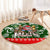 Guam Christmas Round Carpet Felis Pusgua Tropical Xmas Patterns DT02 - Polynesian Pride