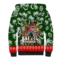 Guam Christmas Sherpa Hoodie Felis Pusgua Tropical Xmas Patterns DT02 - Polynesian Pride