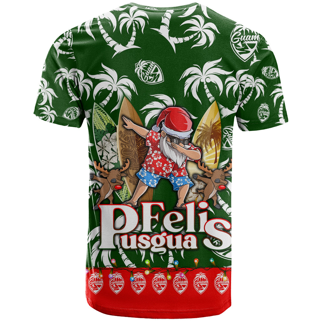 Guam Christmas T Shirt Felis Pusgua Tropical Xmas Patterns DT02 - Polynesian Pride