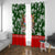 Guam Christmas Window Curtain Felis Pusgua Tropical Xmas Patterns DT02 With Grommets Green - Polynesian Pride