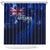 Personalised New Zealand Shower Curtain Aotearoa Map Silver Fern DT02 Blue - Polynesian Pride