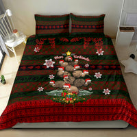 Meri Kirihimete New Zealand Bedding Set Christmas Kiwi Maori DT02 - Polynesian Pride