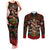 Meri Kirihimete New Zealand Couples Matching Tank Maxi Dress and Long Sleeve Button Shirts Christmas Kiwi Maori DT02 Red - Polynesian Pride