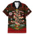 Meri Kirihimete New Zealand Family Matching Mermaid Dress and Hawaiian Shirt Christmas Kiwi Maori DT02 Dad's Shirt - Short Sleeve Red - Polynesian Pride