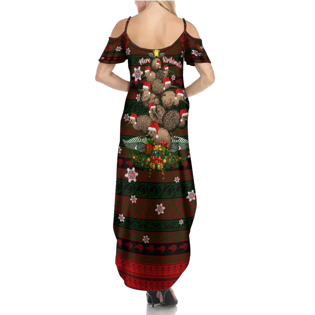 Meri Kirihimete New Zealand Summer Maxi Dress Christmas Kiwi Maori DT02 - Polynesian Pride