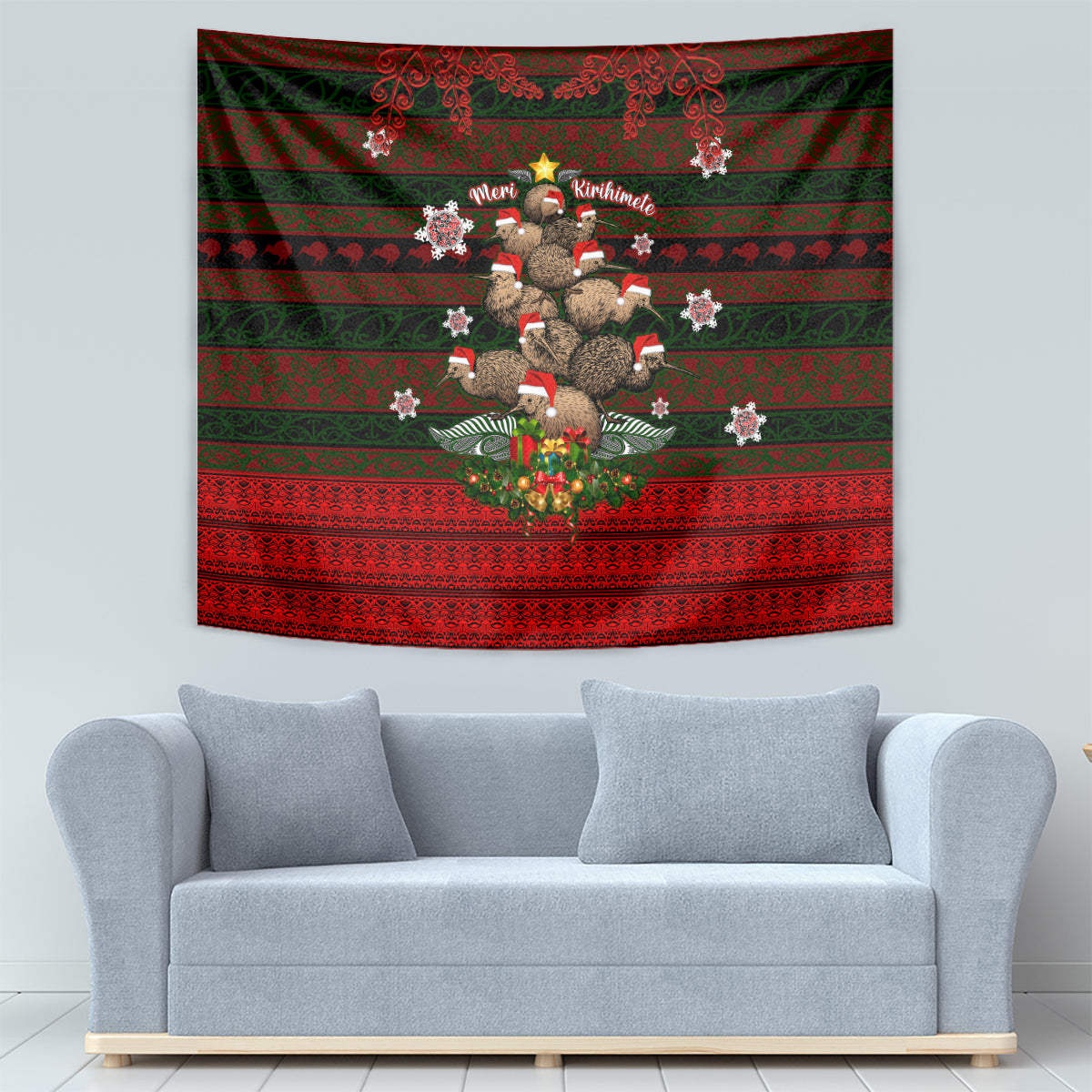 Meri Kirihimete New Zealand Tapestry Christmas Kiwi Maori DT02 - Polynesian Pride