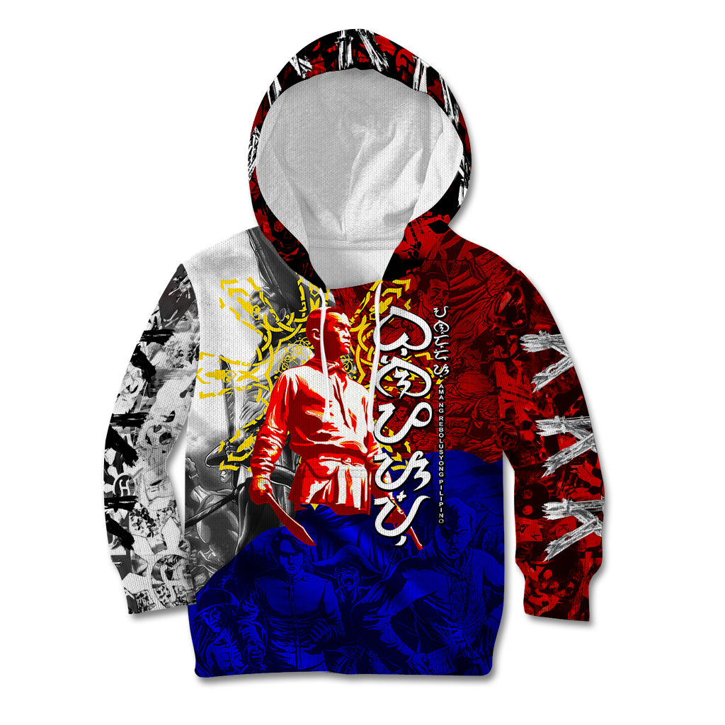 Philippines Bonifacio Day Kid Hoodie DT02 Hoodie Art - Polynesian Pride