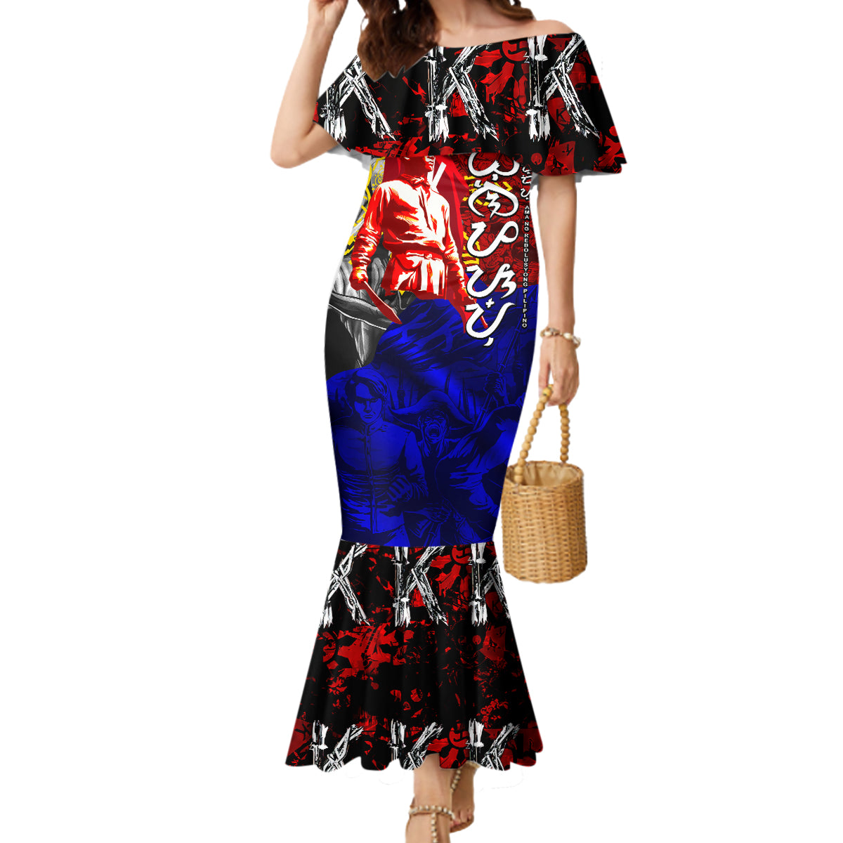 Philippines Bonifacio Day Mermaid Dress DT02 Women Art - Polynesian Pride