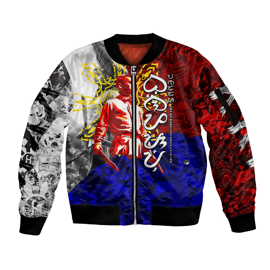 Philippines Bonifacio Day Sleeve Zip Bomber Jacket DT02 Unisex Art - Polynesian Pride