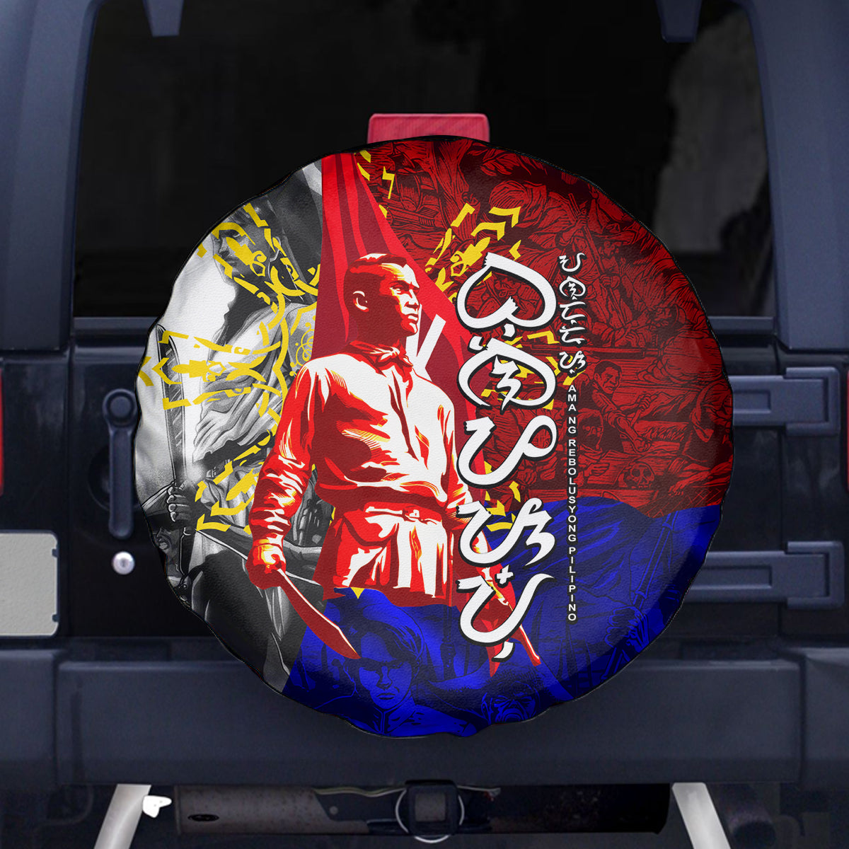 Philippines Bonifacio Day Spare Tire Cover DT02 Art - Polynesian Pride