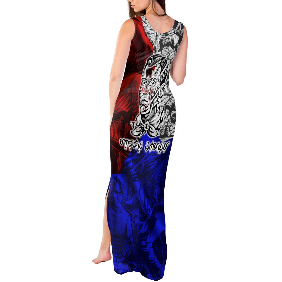 Philippines Bonifacio Day Tank Maxi Dress DT02 - Polynesian Pride