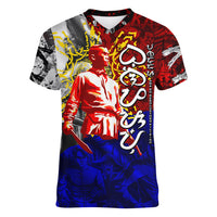 Philippines Bonifacio Day Women V Neck T Shirt DT02 Female Art - Polynesian Pride