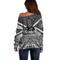 New Zealand Off Shoulder Sweater Rugby Aotearoa Champions DT02 - Polynesian Pride
